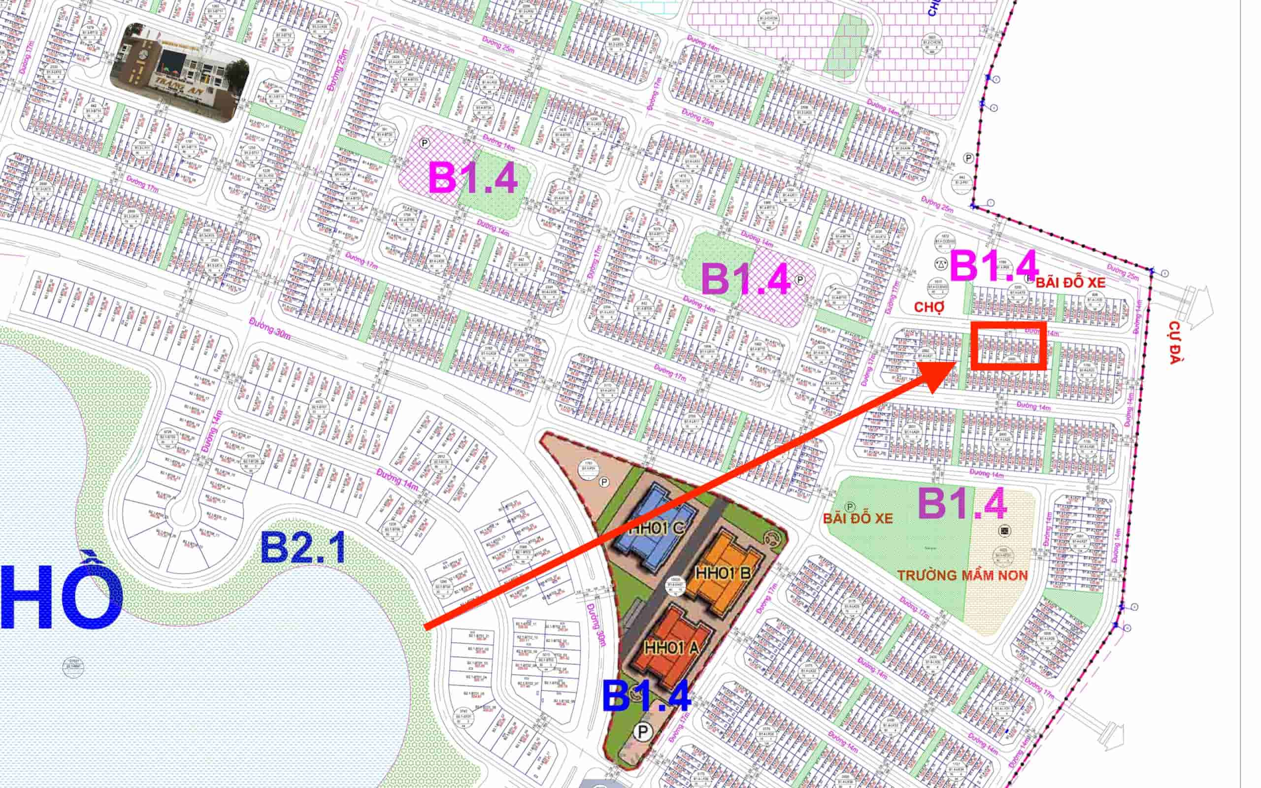 liền kề thanh hà b1.4 liền kề 22