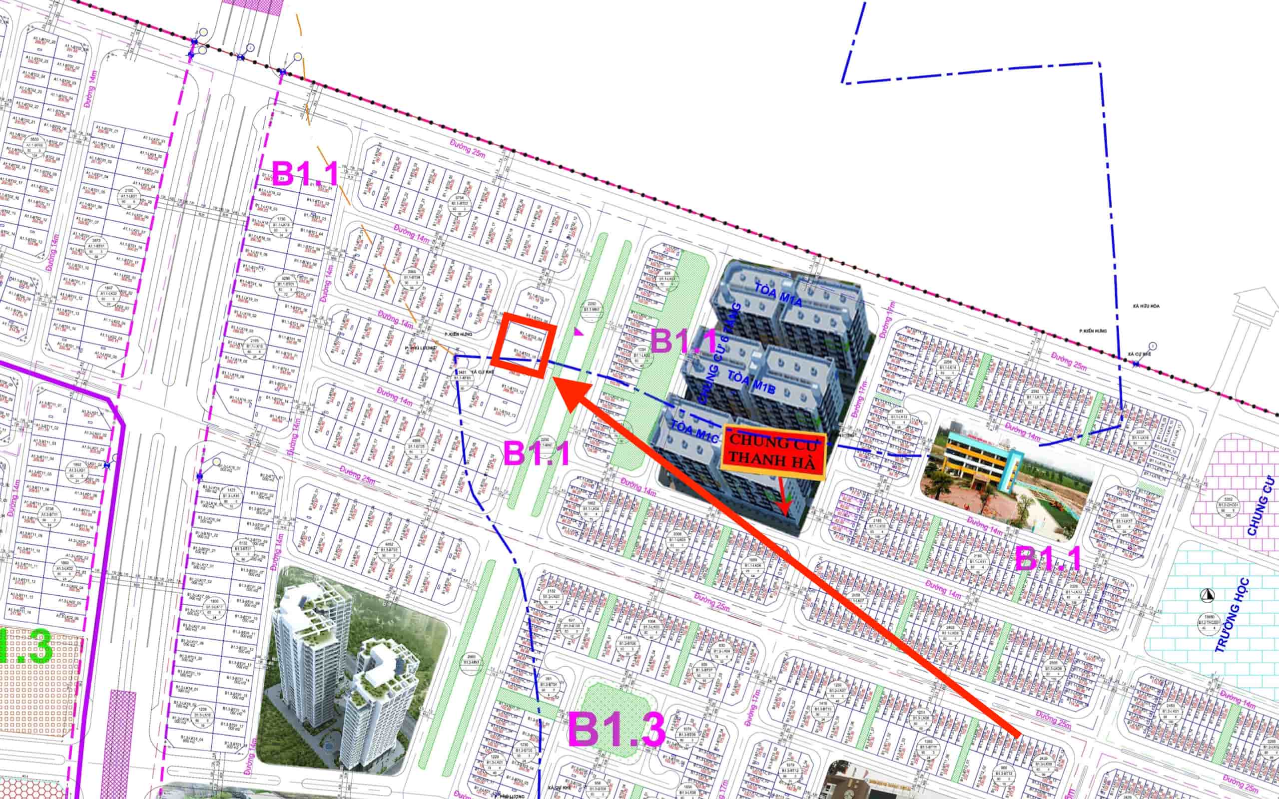 bán biệt thự thanh hà b1.1 biệt thự 3