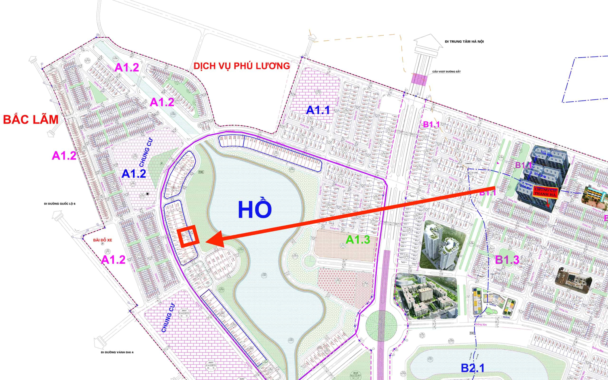 bán biệt thự thanh hà a1.3 biệt thự 2