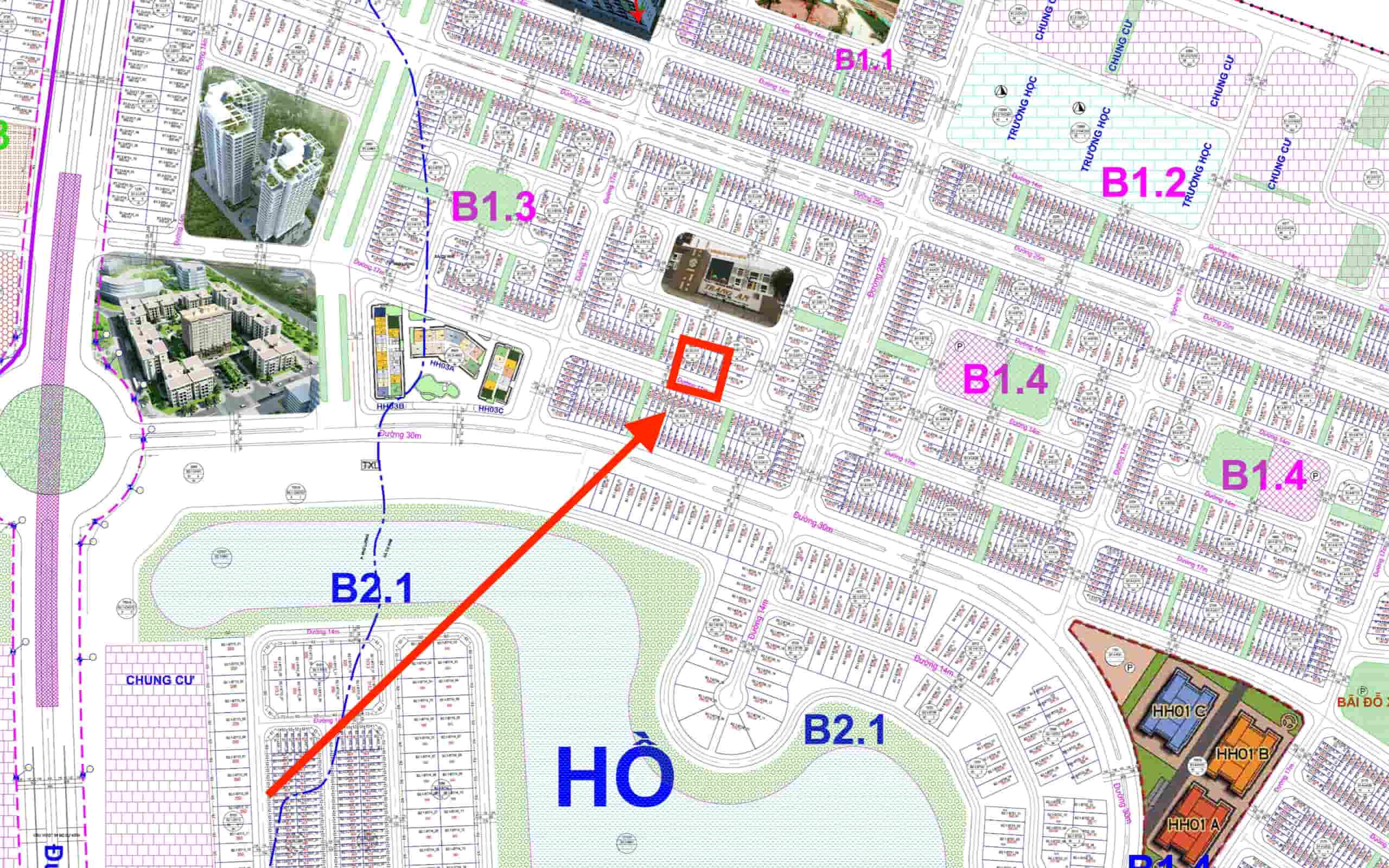 bán liền kề thanh hà b1.3 liền kề 11