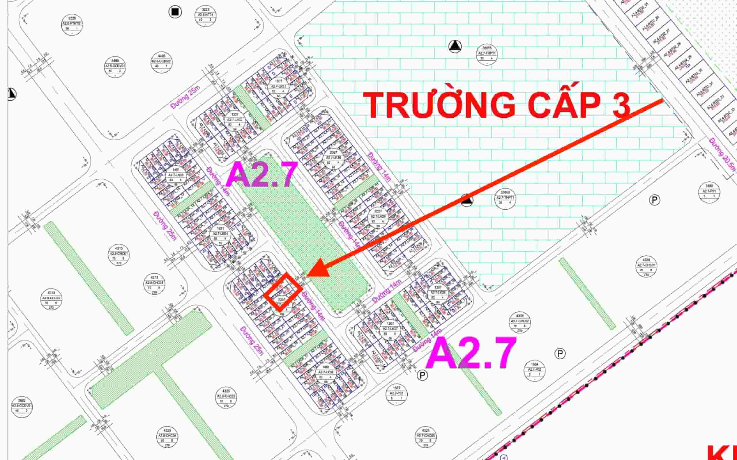 bán liền kề thanh hà a2.7 liền kề 5