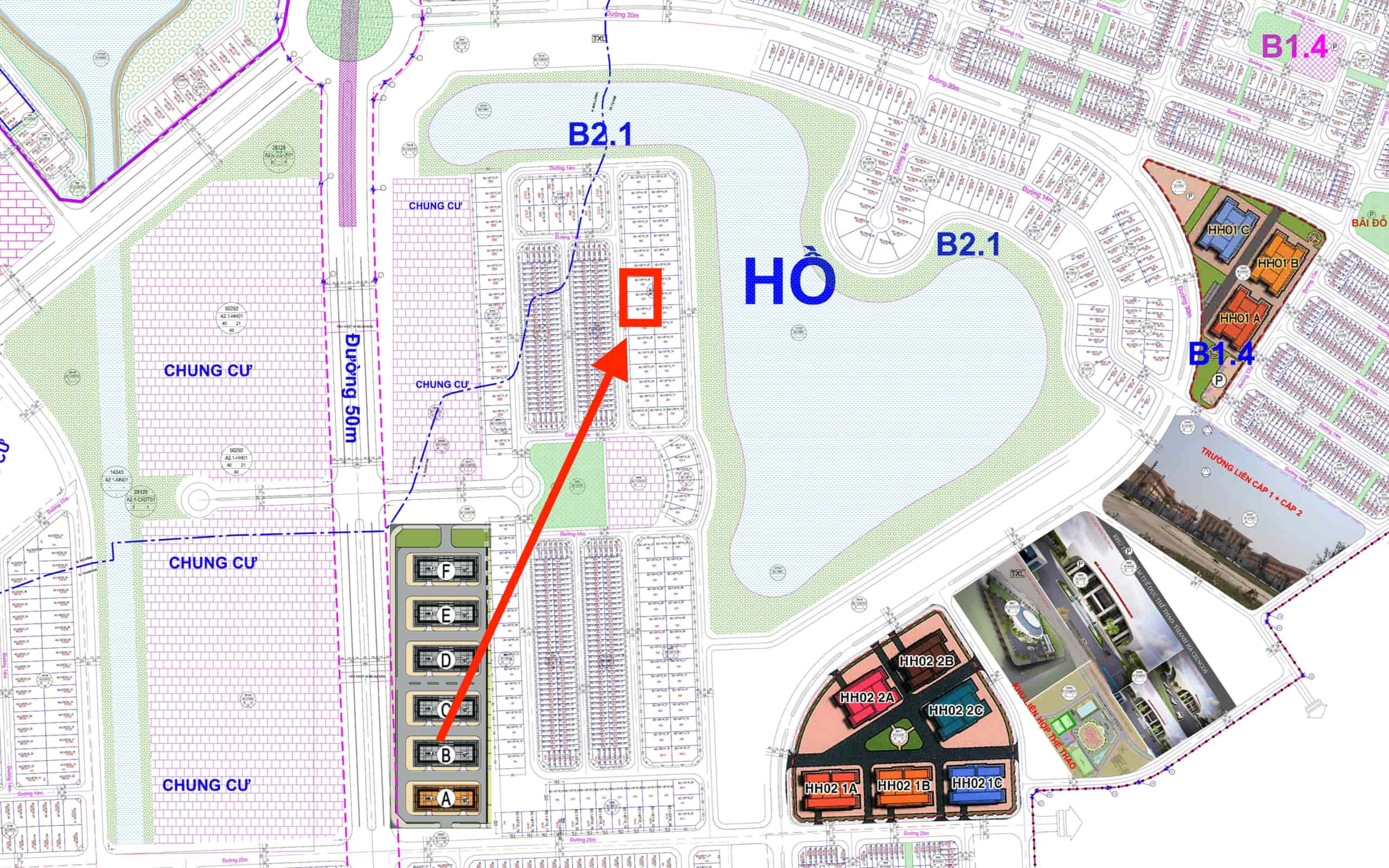 bán biệt thự thanh hà b2.1 biệt thự 14