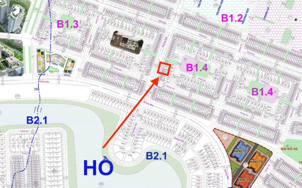 bán liền kề thanh hà b1.4 liền kề 4