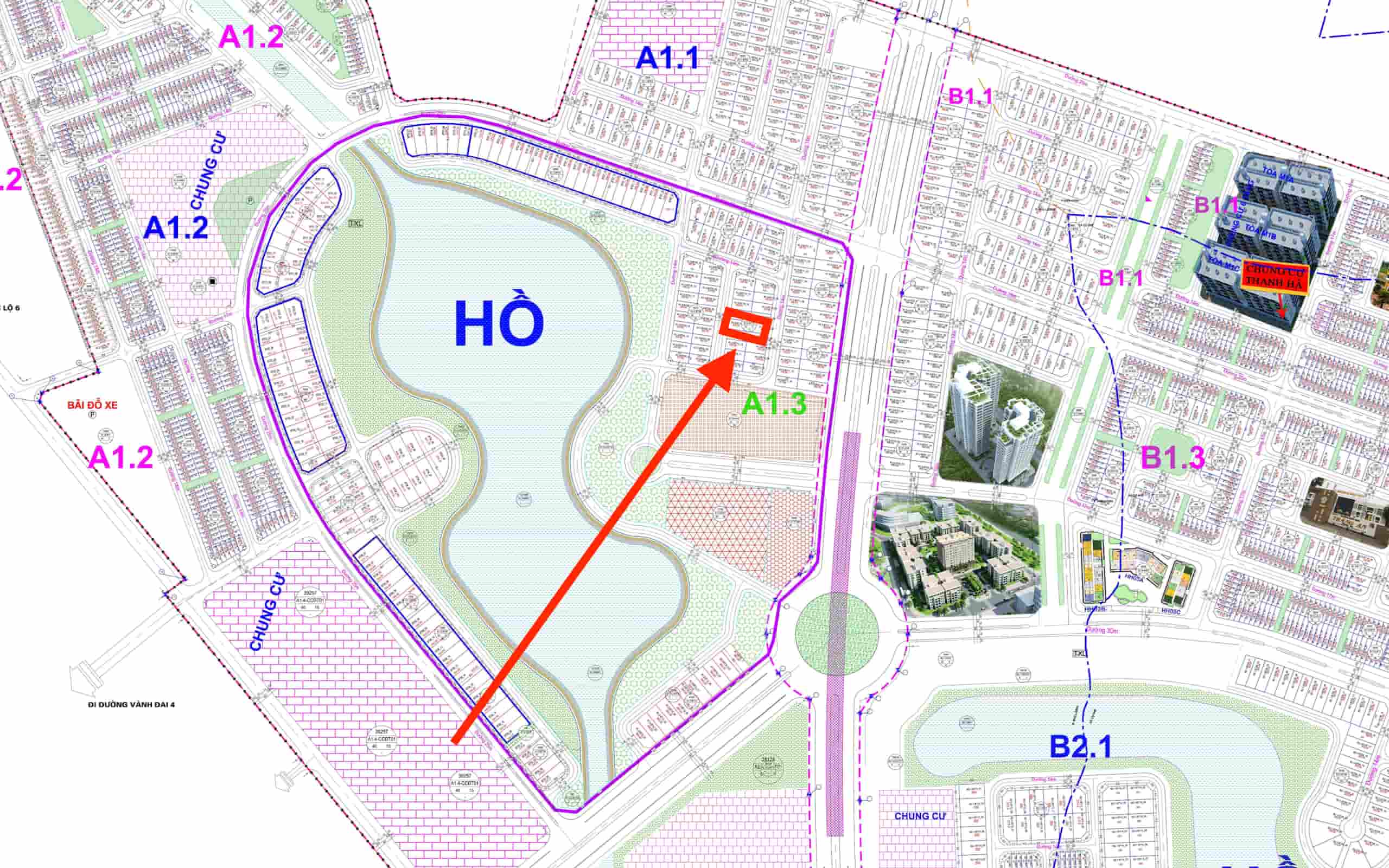 biệt thự thanh hà a1.3 biệt thự 10