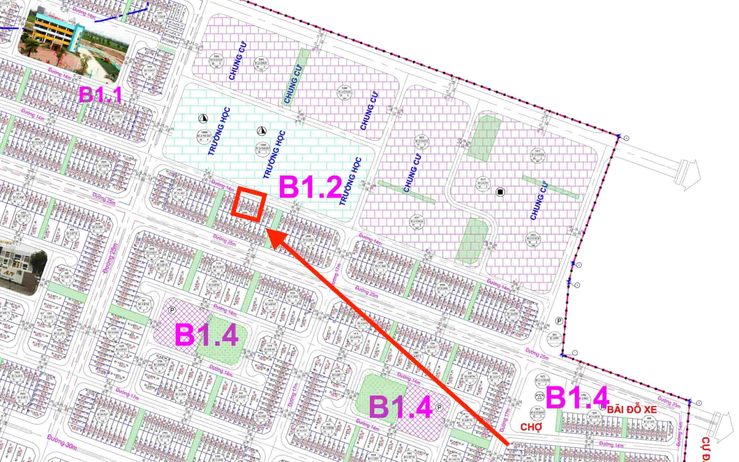 bán liền kề thanh hà b1.2 liền kề 3