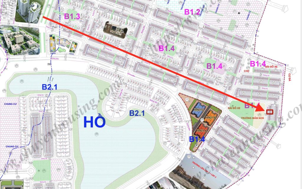 liền kề thanh hà b1.4 liền kề 28