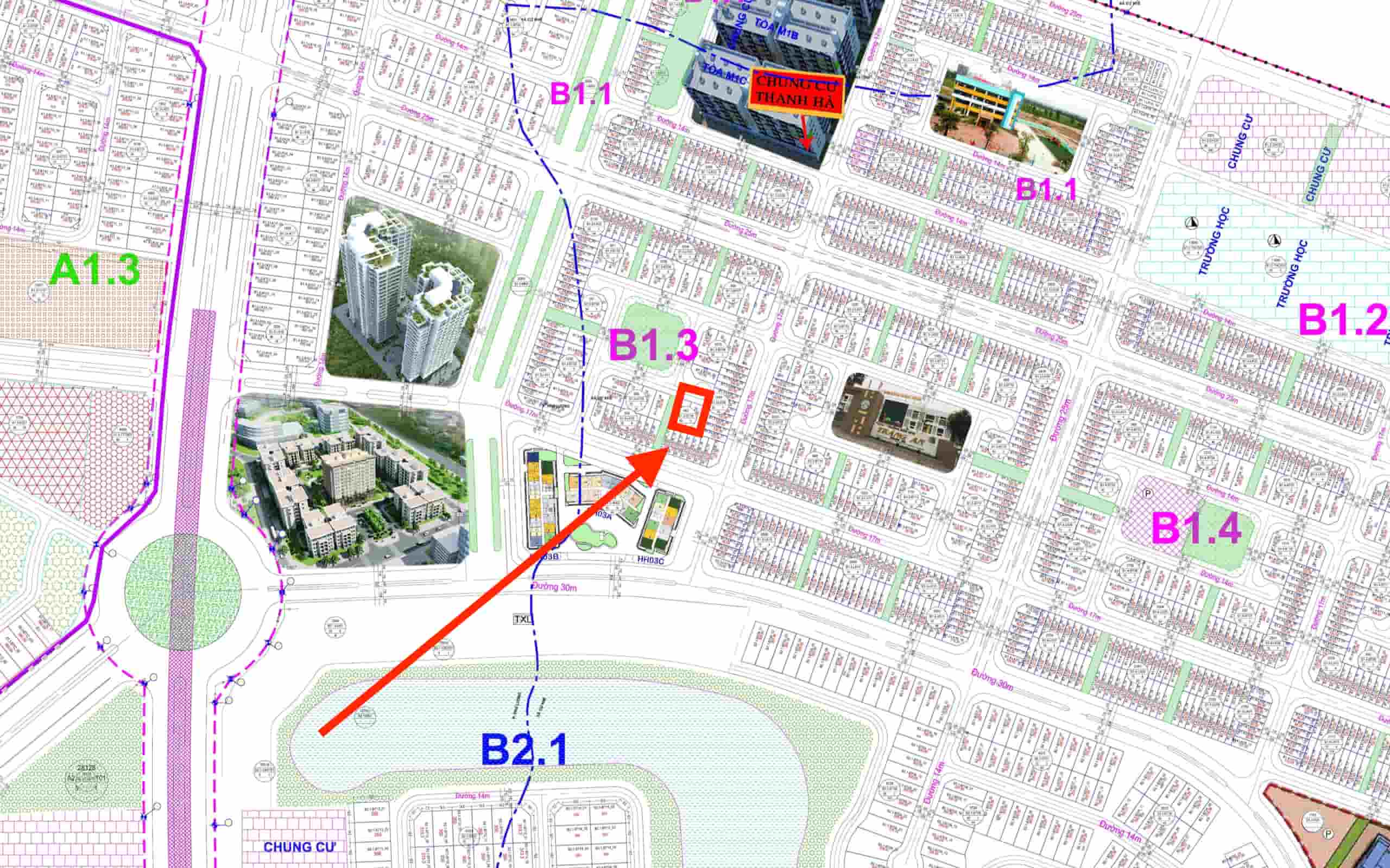 biệt thự thanh hà b1.3 biệt thự 18