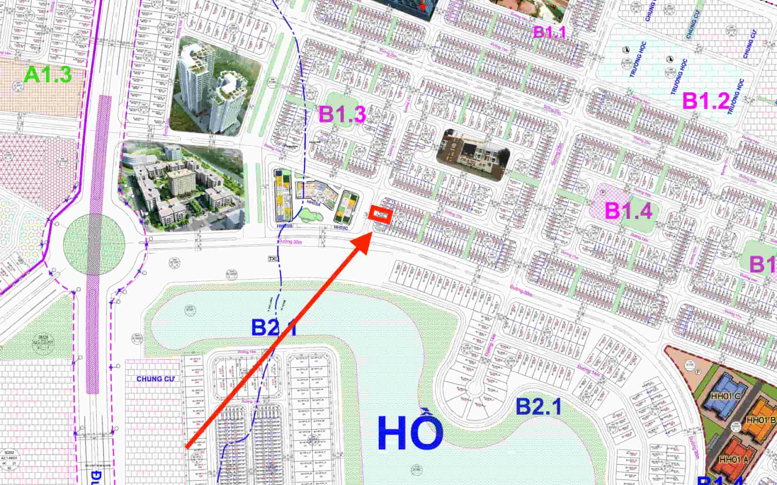 bán liền kề thanh hà b1.3 liền kề 13