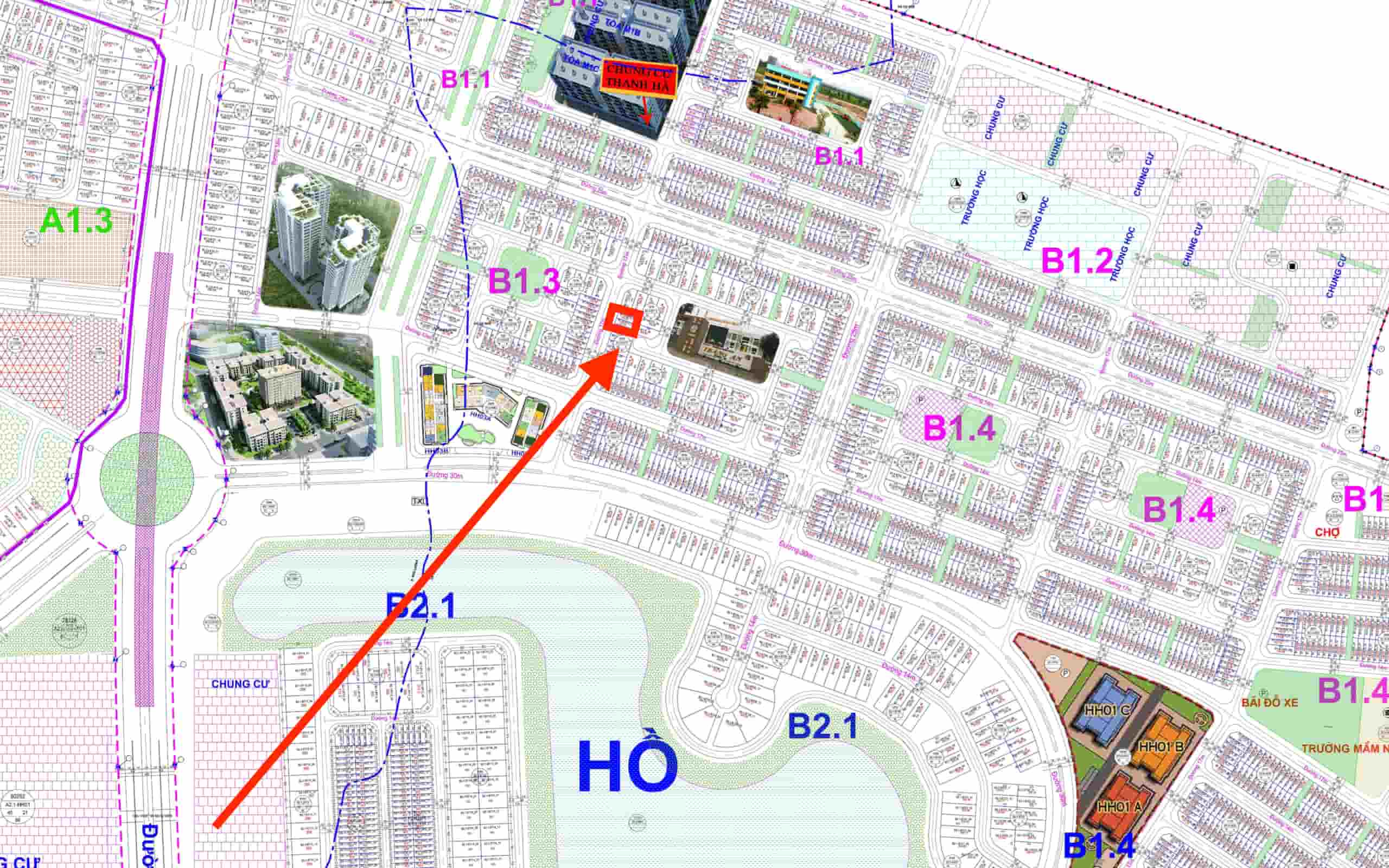 liền kề thanh hà b1.3 liền kề 12