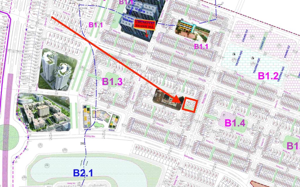 thanh hà b1.3 biệt thự 16