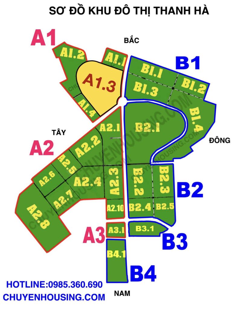 biệt thự thanh hà a1.3