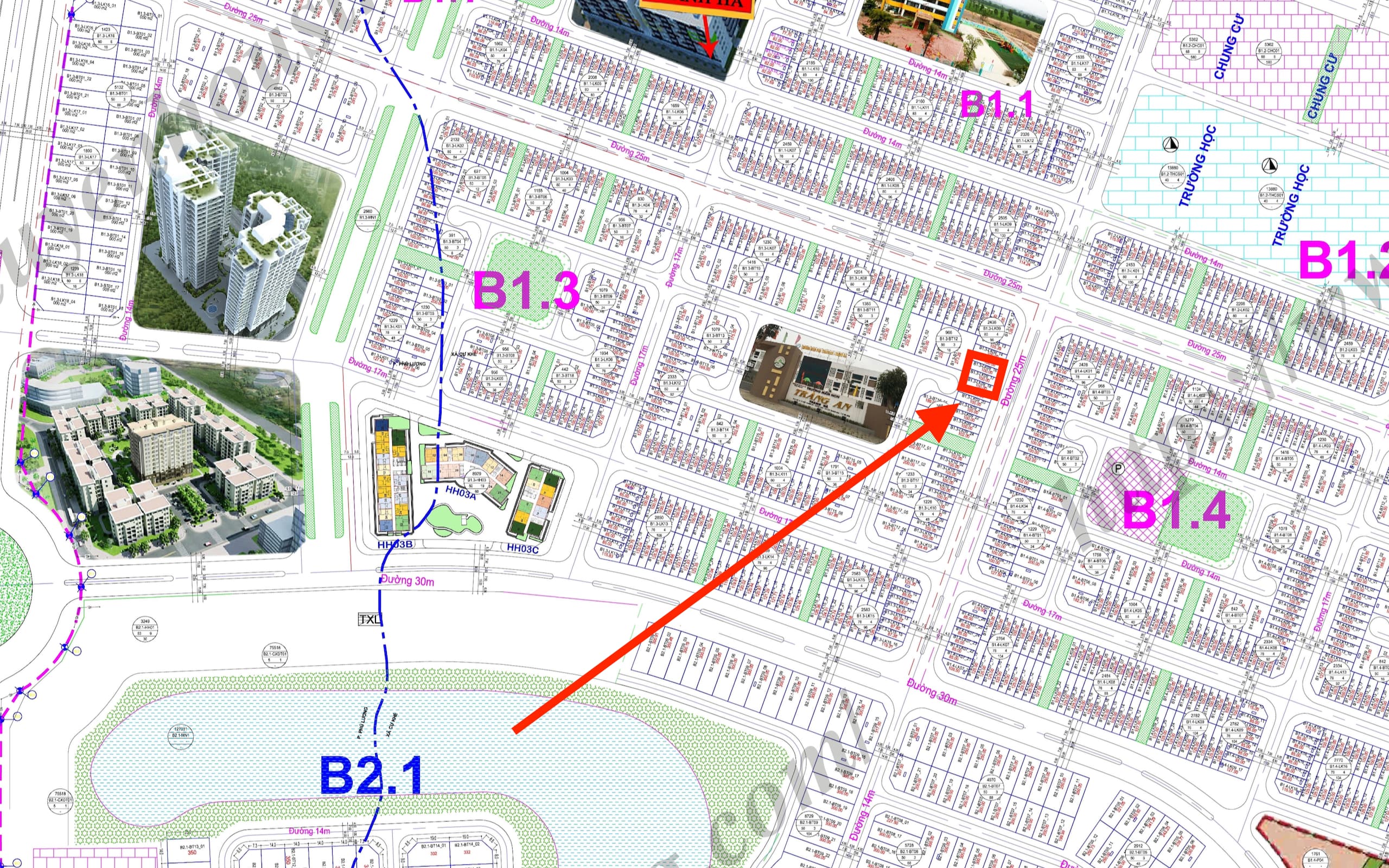 bán liền kề thanh hà b1.3 liền kề 09