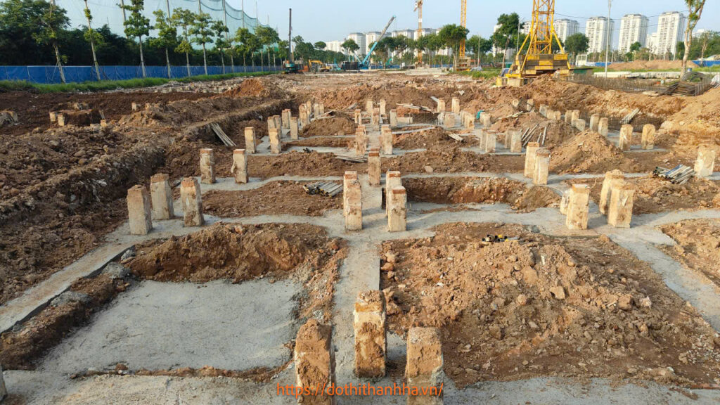 tiến độ khu a2 thanh hà