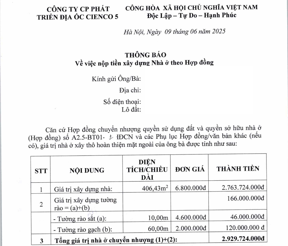 thông báo