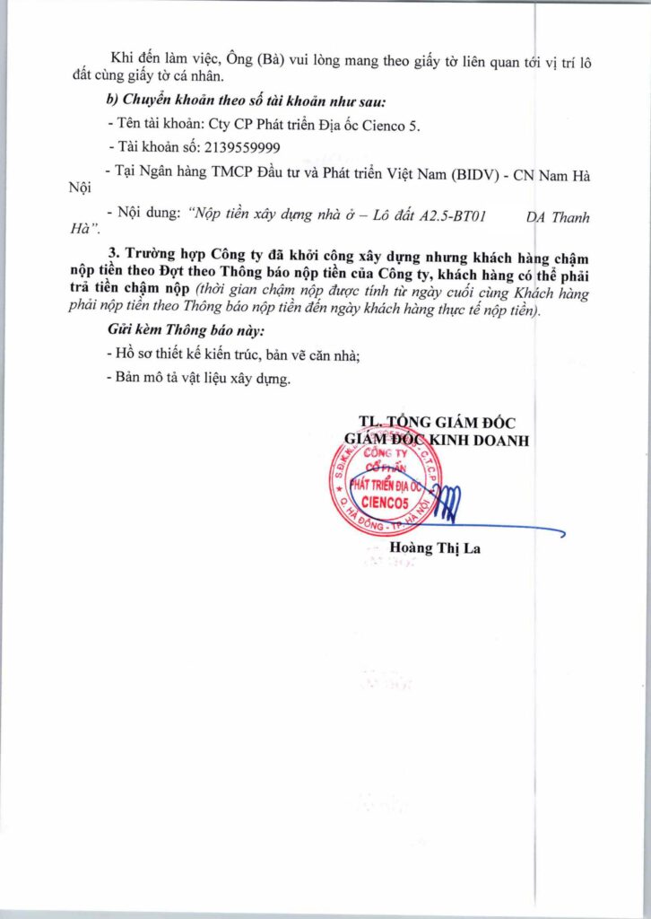 thông báo
