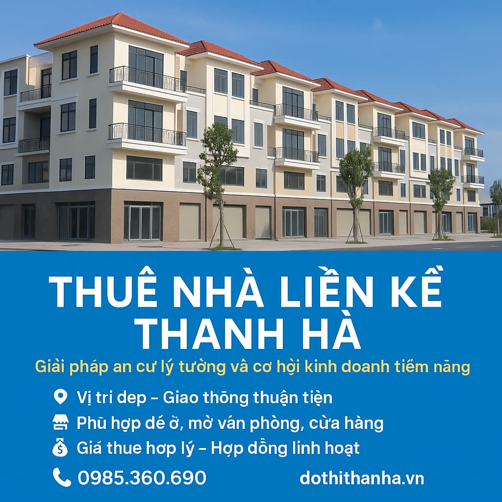 thuê nhà liền kề thanh hà
