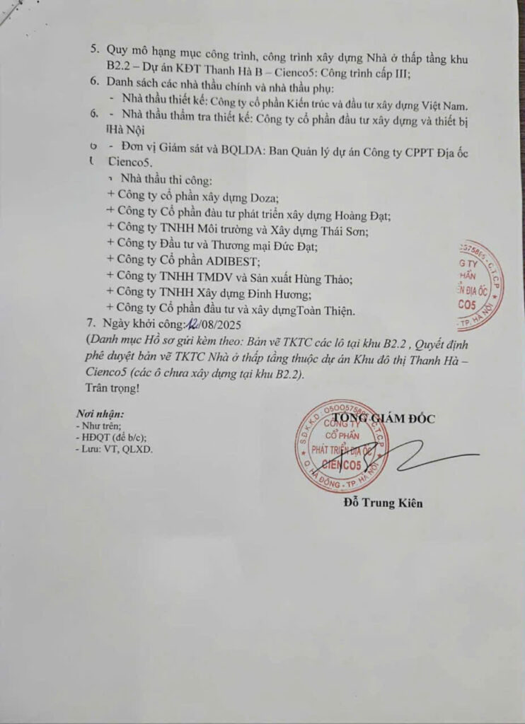xây dựng b2.2 thanh hà