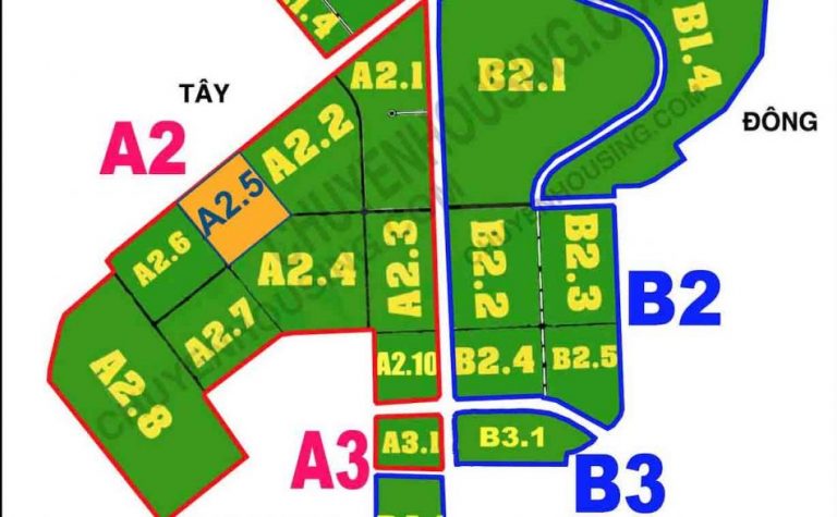 quy hoạch biệt thự thanh hà a2.5