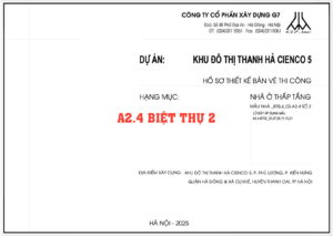 thiết kế a2.4 biệt thự 2