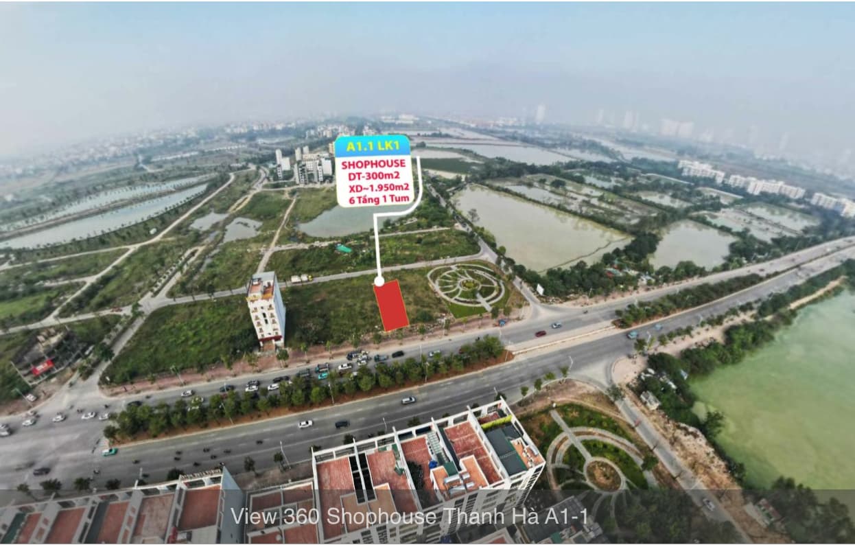 bán shophouse thanh hà a1.1