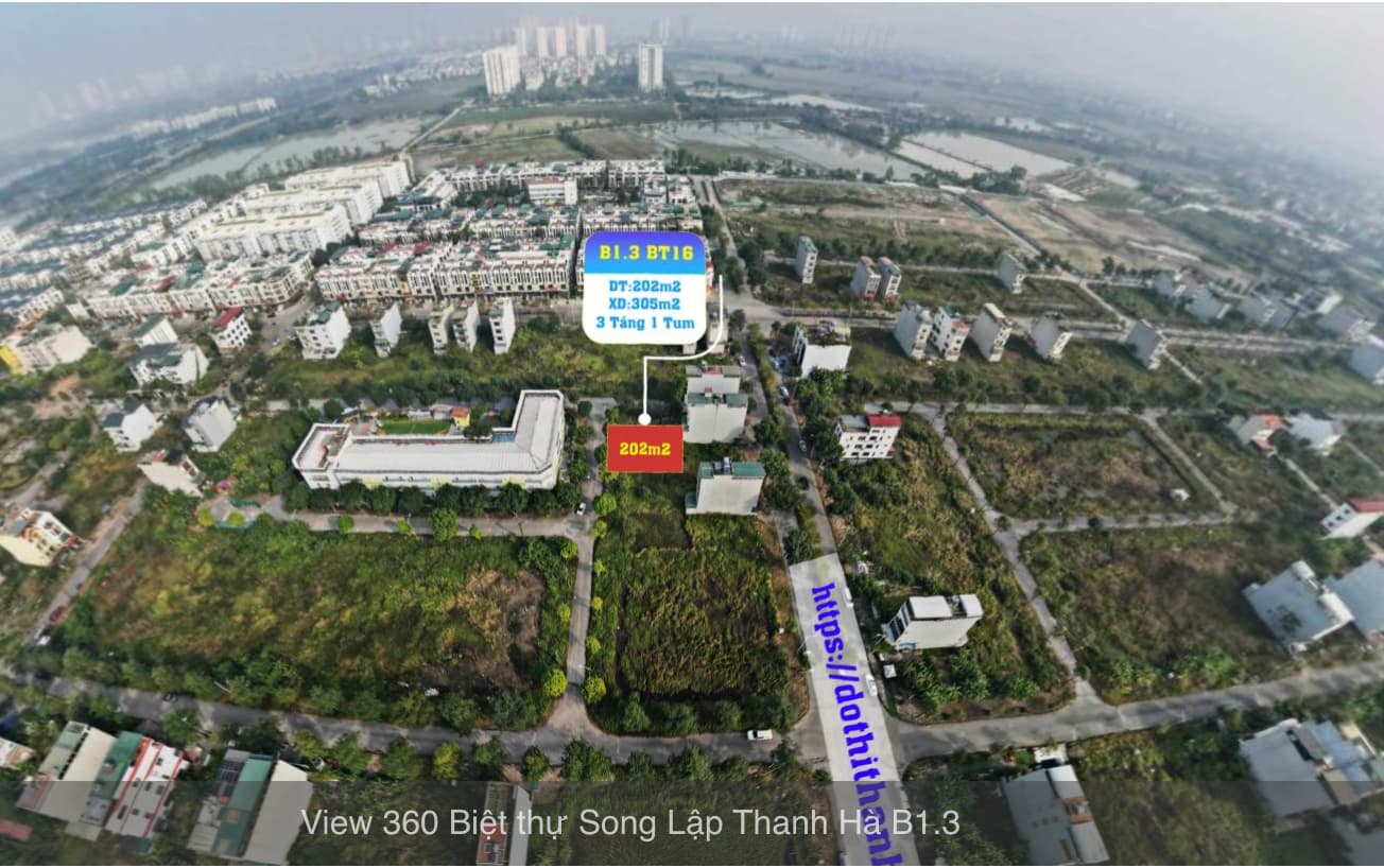 bán biệt thự thanh hà b1.3 biệt thự 16