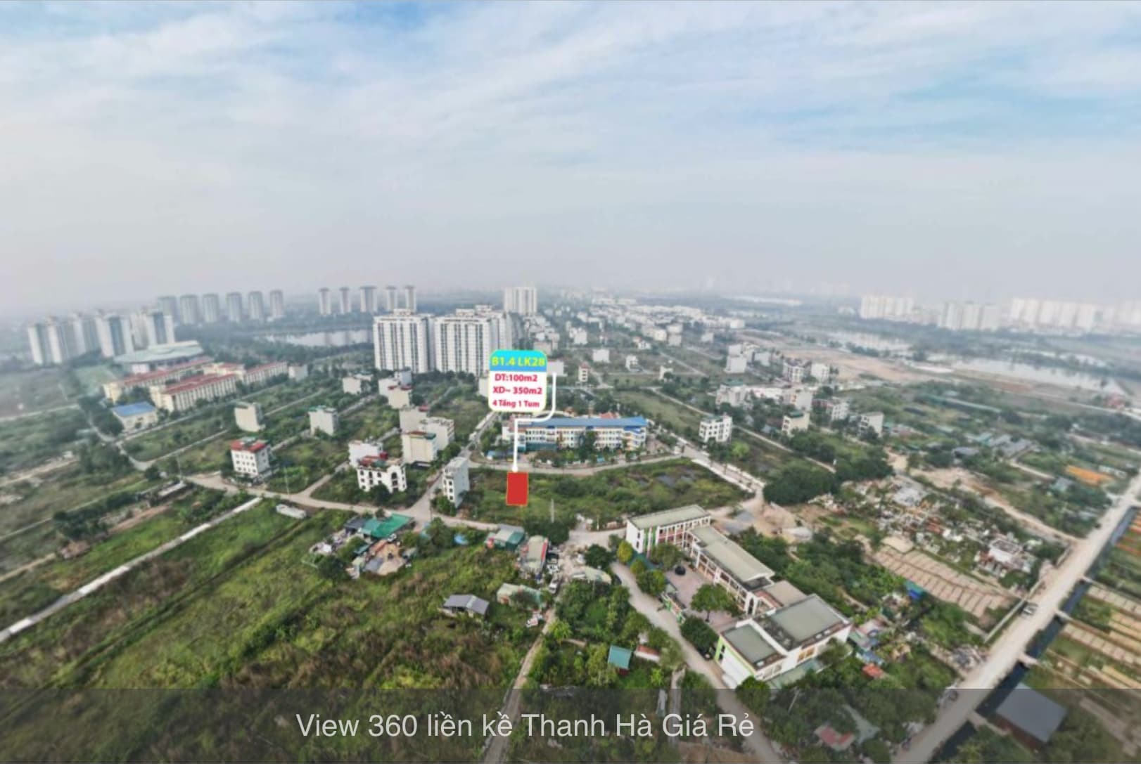 bán liền kề thanh hà b1.4 liền kề 28