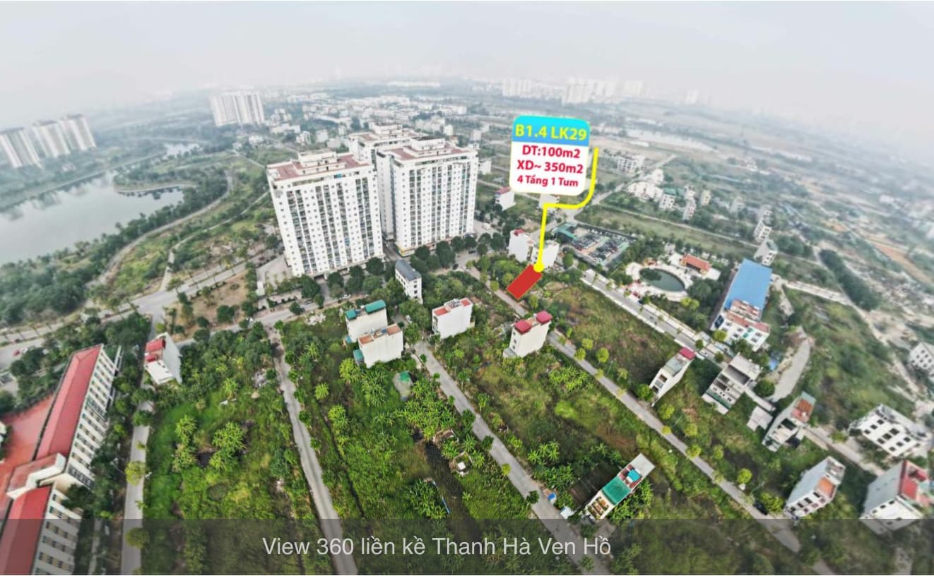 bán liền kề thanh hà b1.4 liền kề 29