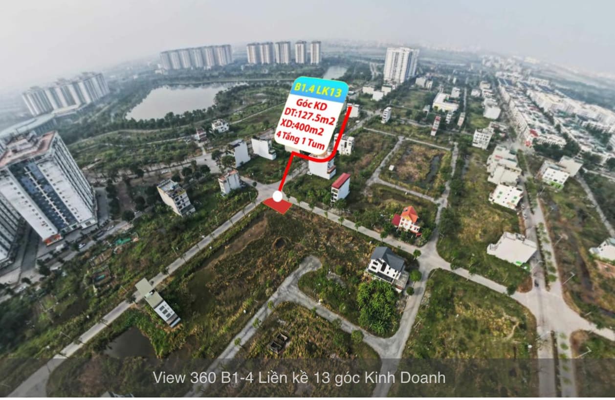 bán liền kề thanh hà b1.4 liền kề 13 lô góc