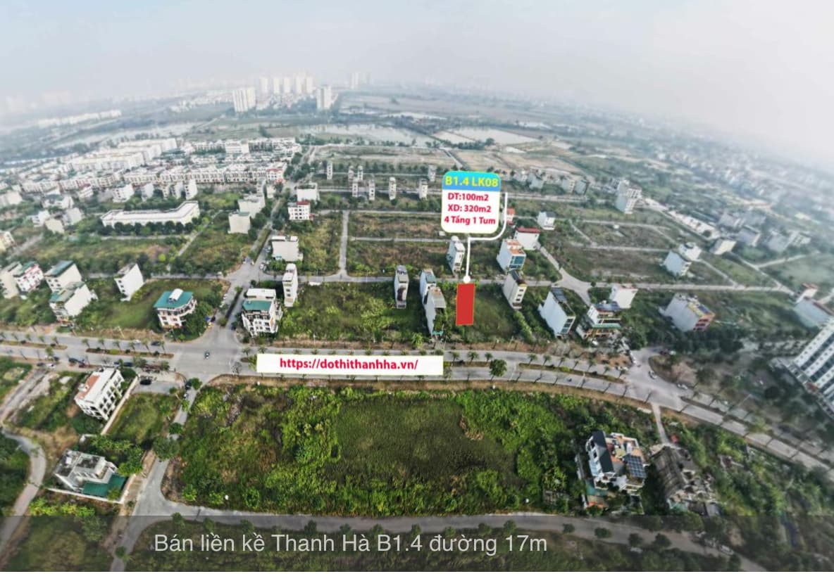 bán liền kề thanh hà b1.4 liền kề 8