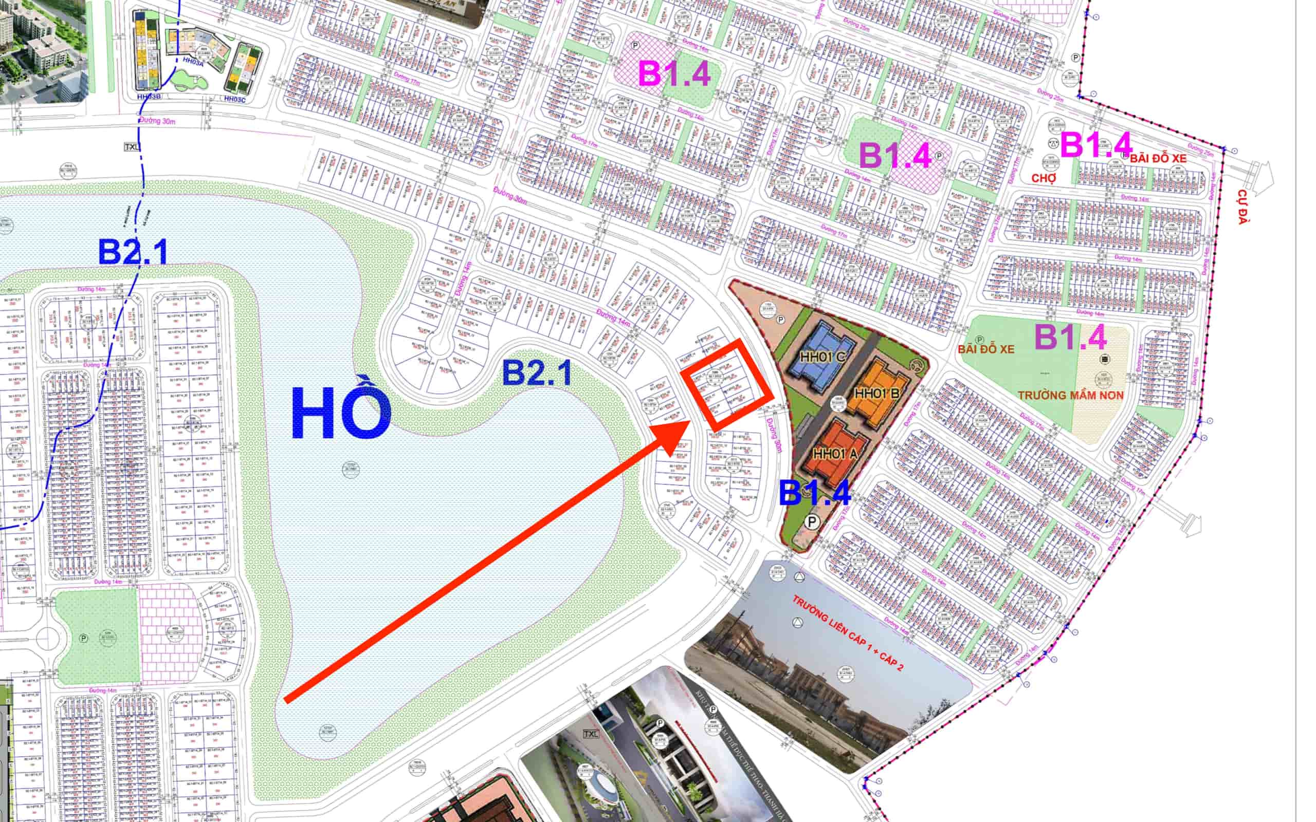 bán biệt thự thanh hà b2.1 biệt thự 2