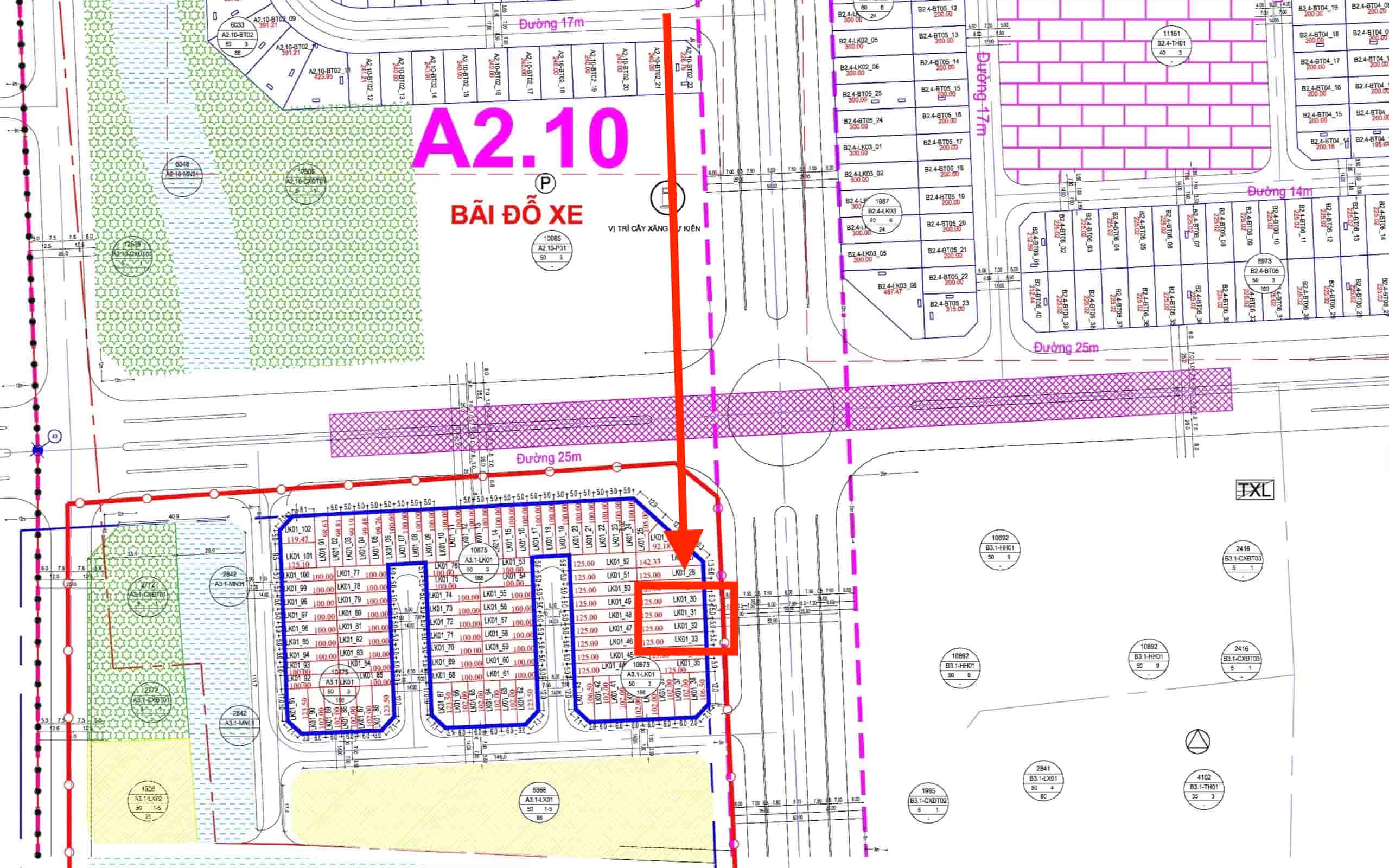 bán liền kề thanh hà a3.1 liền kề 1