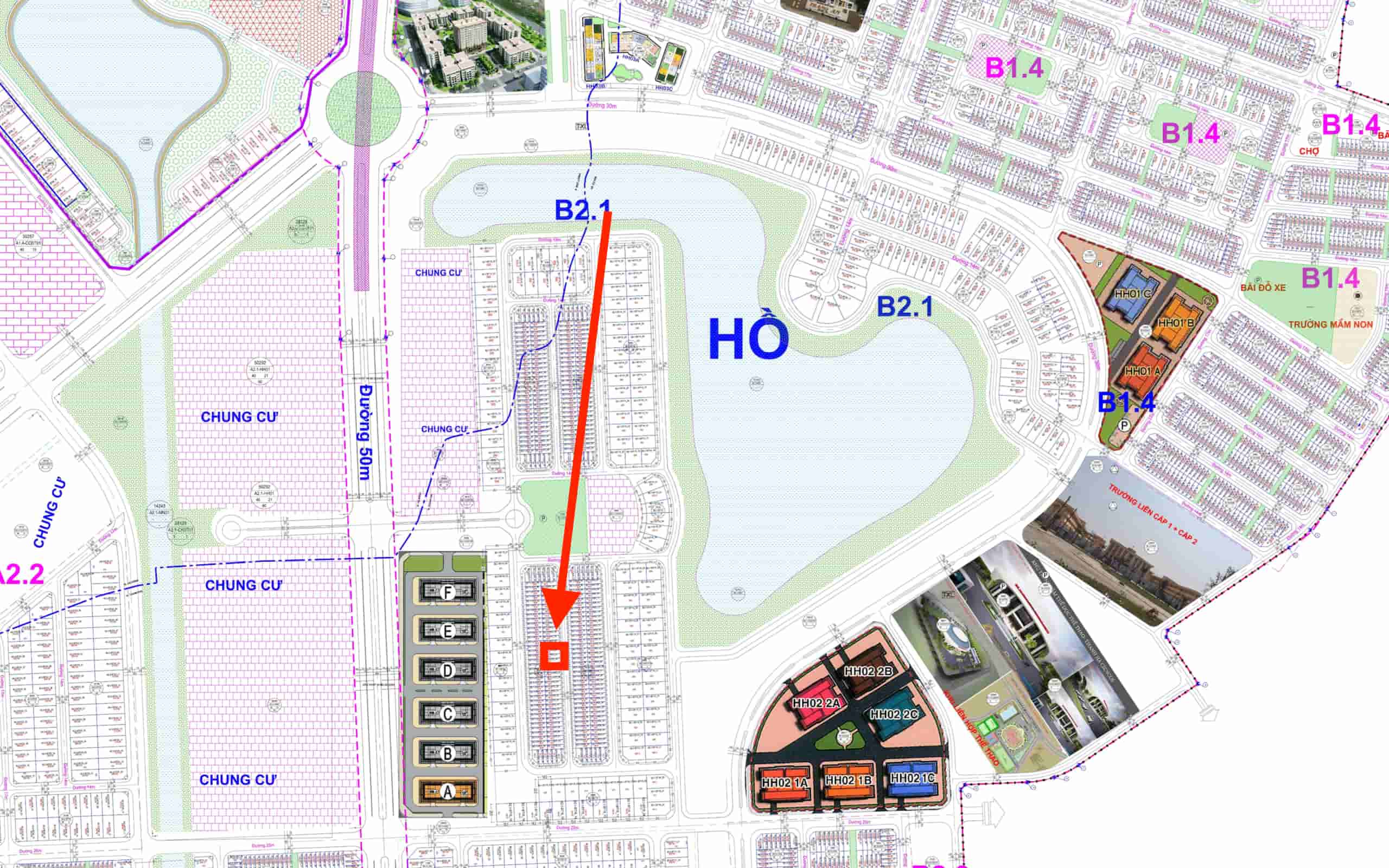 bán liền kề thanh hà b2.1 liền kề 1