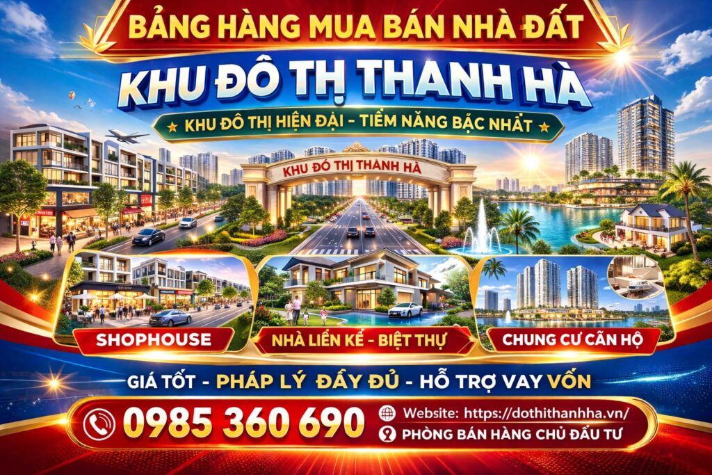 mua bán nhà đất thanh hà cienco 5
