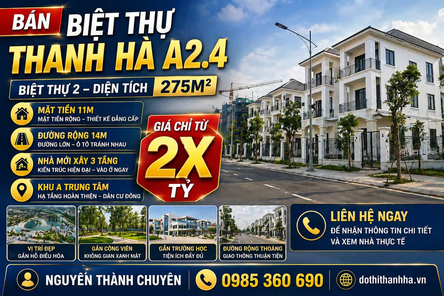 bán biệt thự thanh hà a2.4 biệt thự 2