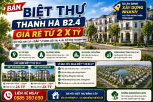 bán biệt thự thanh hà b2.4 giá rẻ