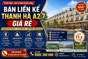 bán liền kề thanh hà a2.7 giá rẻ