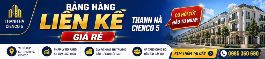 giá liền kề thanh hà