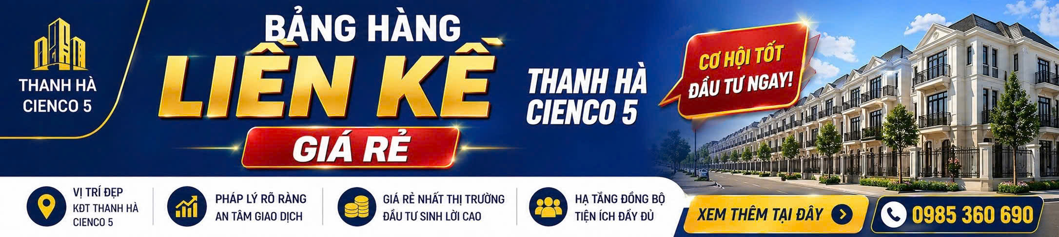 giá liền kề thanh hà