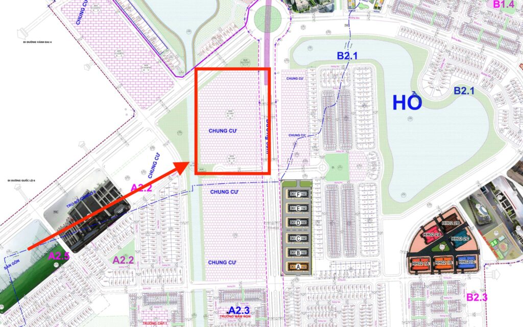 vị trí chung cư a2.1 hh01 thanh hà