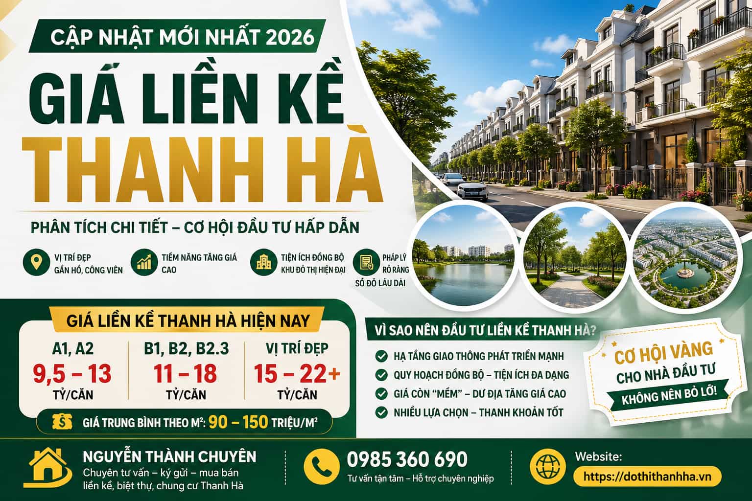 giá liền kề thanh hà