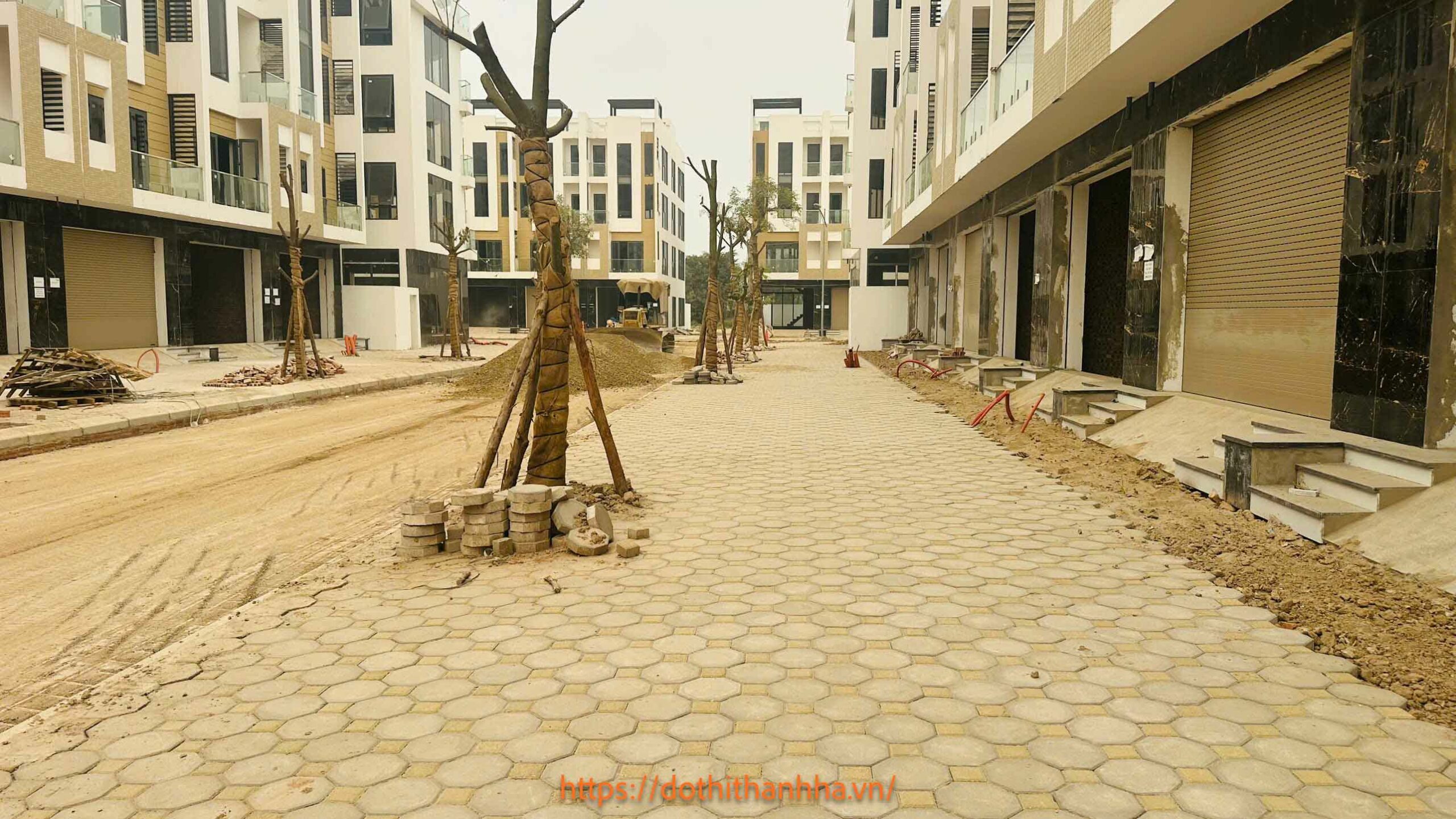 thuê liền kề thanh hà đường 17m