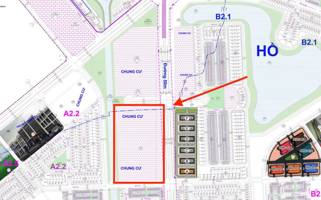 vị trí chung cư thanh hà a2.1