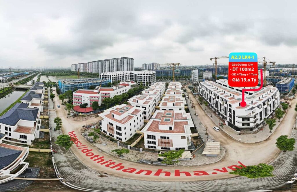 bán liền kề thanh hà a2.3 liền kề 4