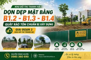 dọn dẹp mặt bằng quây rao tôn thanh hà