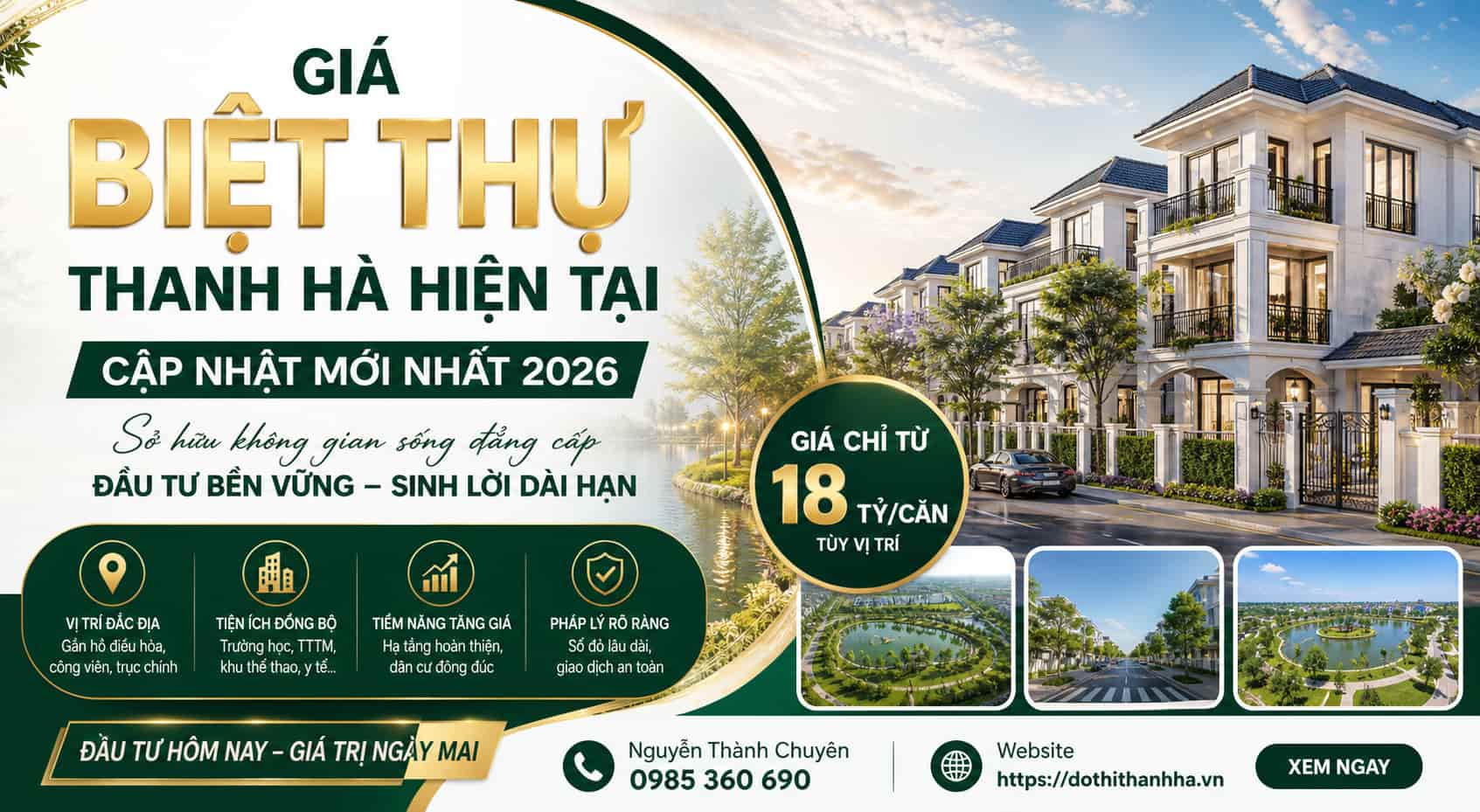 giá biệt thự thanh hà mới nhất 2026