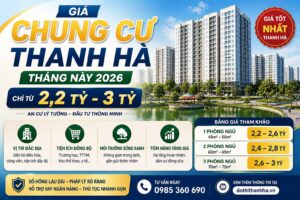 giá chung cư thanh hà hiện nay tháng 5 2026