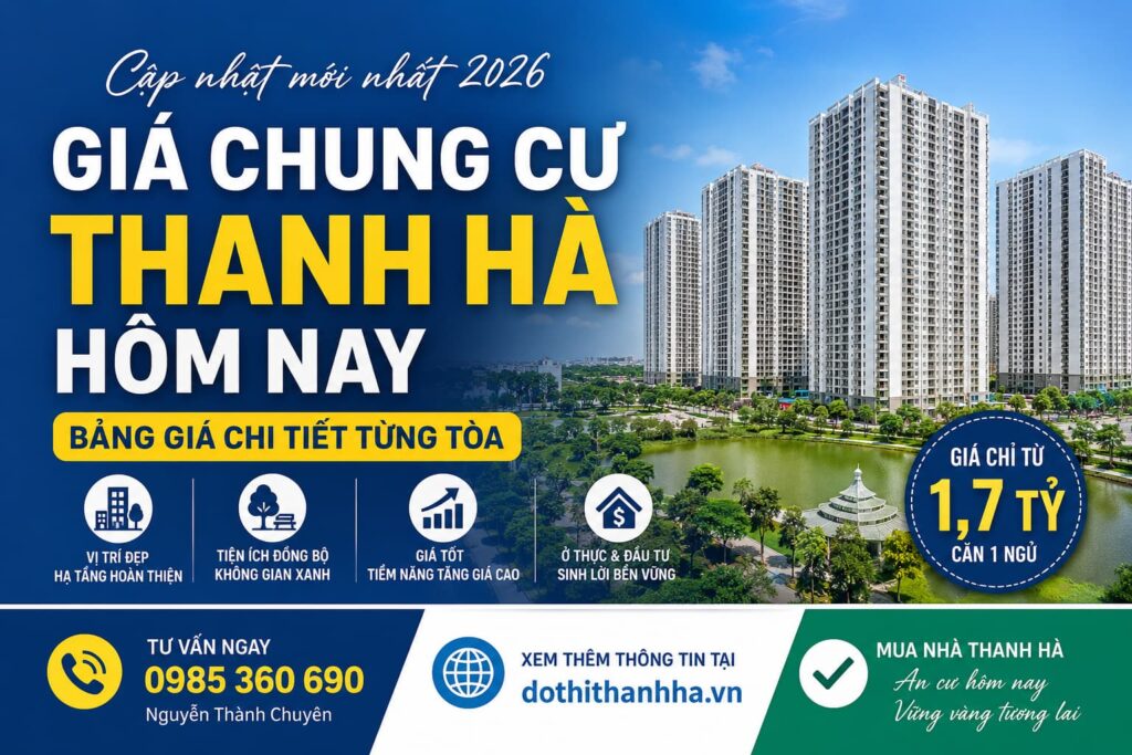 giá chung cư thanh hà hôm nay