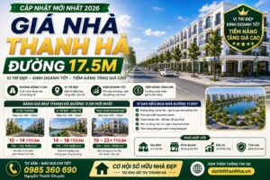 giá nhà thanh hà đường 17.5m