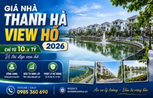 giá nhà thanh hà view hồ