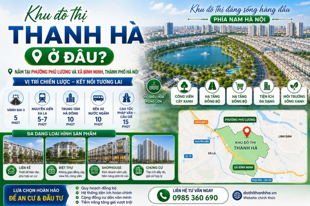 khu đô thị thanh hà ở đâu